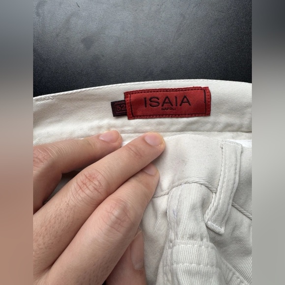 NWD 690$ ISAIA NAPOLI Beige Chino Pant Gabardine Cotton 36 US / 52 EU - Picture 6 of 7